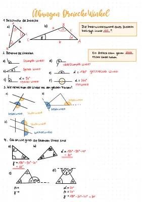 Dreiecke Winkel