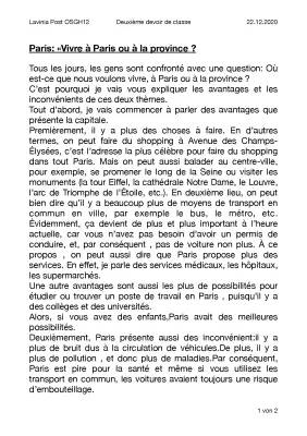 Vivre à Paris ou en province: Avantages et inconvénients