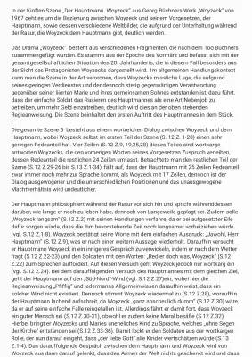 Woyzeck Szene 5 Analyse - PDF, Text & Verhältnis zum Hauptmann