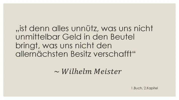 Wilhelm Meisters Lehrjahre Zusammenfassung und Figuren - Interpretation und Epoche leicht erklärt