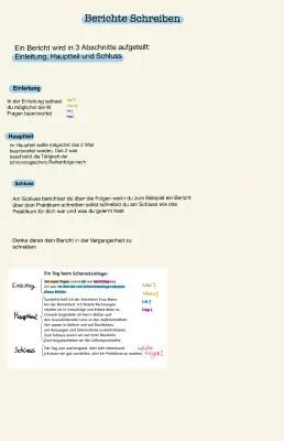 Wie schreibt man einen Bericht? Beispiel und Vorlage PDF