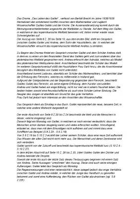 Leben des Galilei Zusammenfassung PDF: Bild 1, Bild 14 und mehr