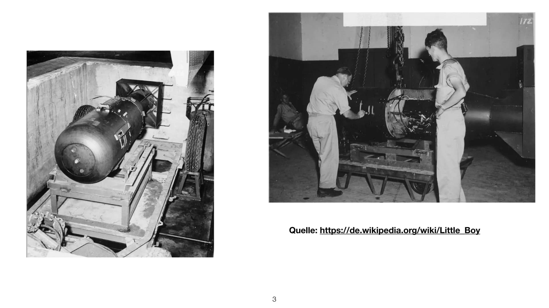 
<p>Zunächst wurde die Atombombe entwickelt, da die USA befürchtete, dass Deutschland ihnen zuvorkommen könnte. Albert Einstein arbeitete ge