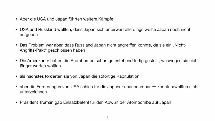 
<p>Zunächst wurde die Atombombe entwickelt, da die USA befürchtete, dass Deutschland ihnen zuvorkommen könnte. Albert Einstein arbeitete ge