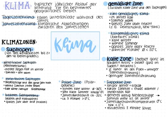 Know Klimazonen Zusammenfassung  thumbnail