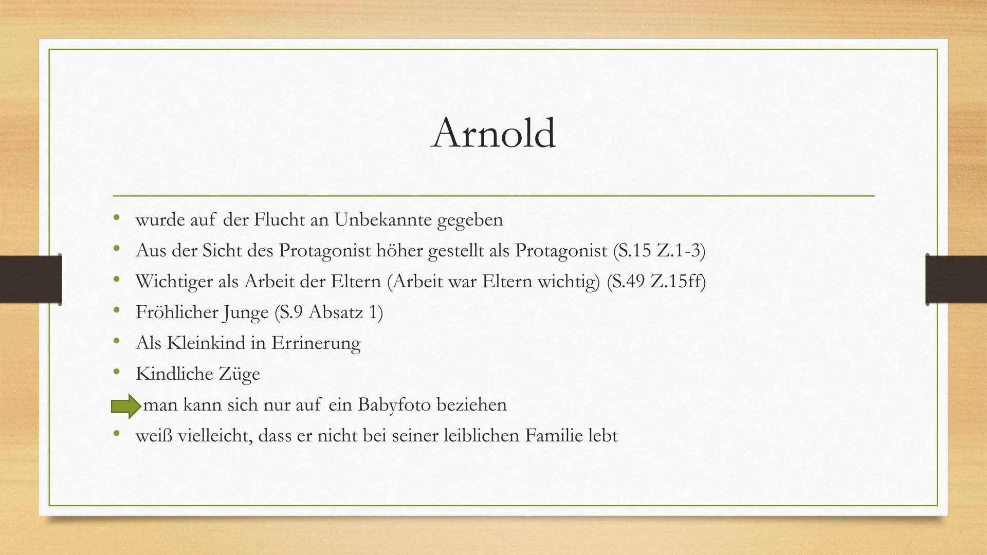 Arnold/Findelkind 2307
Präsentation von
Julian, Lorin, Joost & Kiara Gliederung
Arnold
Findelkind 2307
Sind Arnold und Findelkind 2307 die e