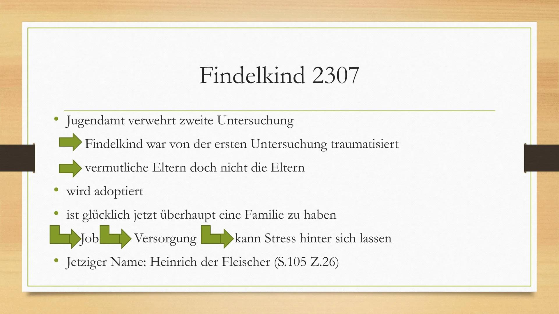 Arnold/Findelkind 2307
Präsentation von
Julian, Lorin, Joost & Kiara Gliederung
Arnold
Findelkind 2307
Sind Arnold und Findelkind 2307 die e