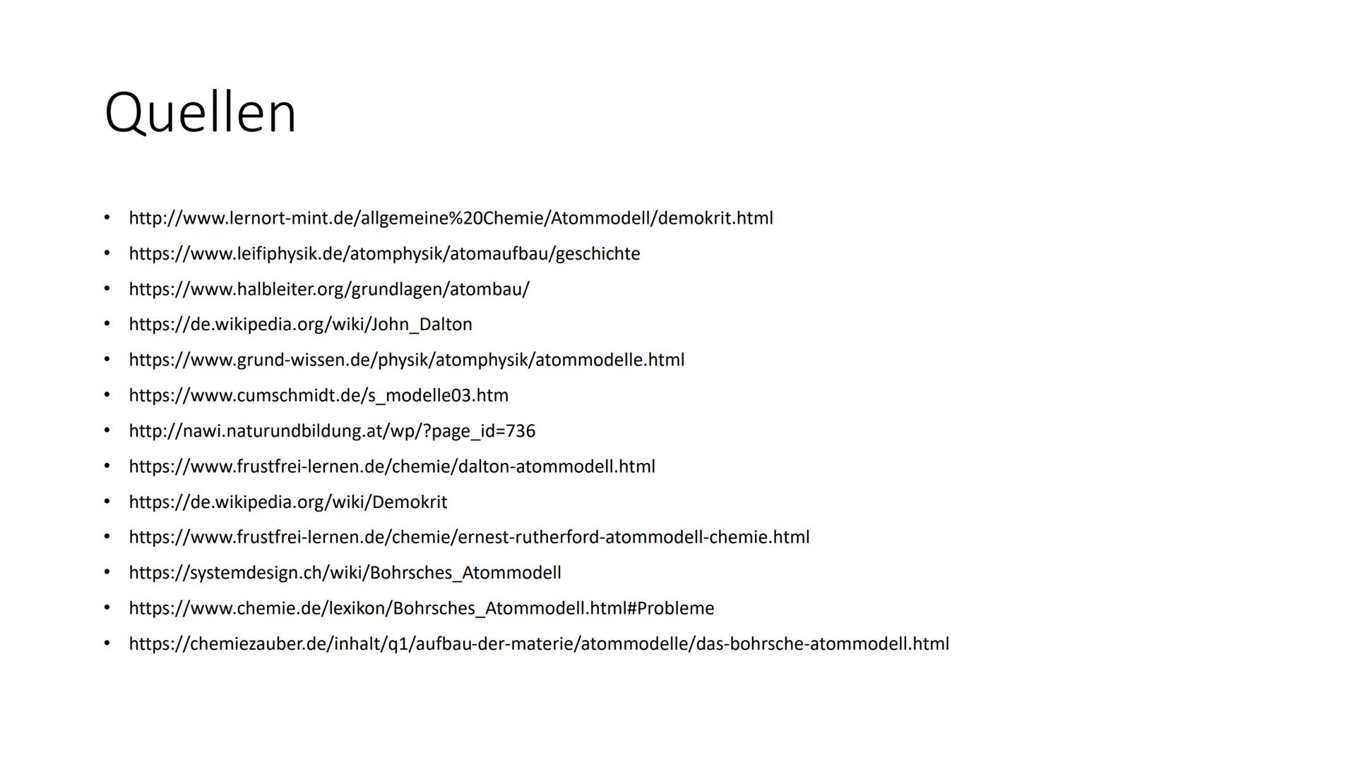 Handout GFS Atombau
Physik Julian Masur 10a
Demokrits Atommodell:
- Atom als Grundstein der Materie
Daltons Atommodell:
- Elemente untereina