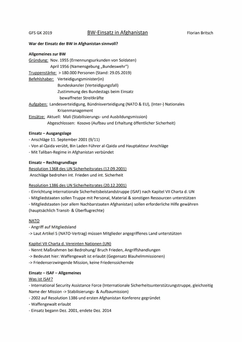 뉴 Textquellen GFS Florian Britsch (Afghanistan Einsatz BW)
03.07.19: https://de.wikipedia.org/wiki/Deutsche Beteiligung am Krieg in Afghanis