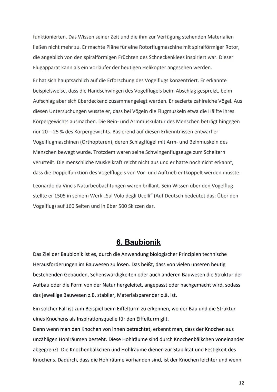 Bionik und
Brückenbau
Von: Dokumentationsmappe
Bionik und
Brückenbau
Datum:
Von:
1 1. Bionik Definition
2. Konstruktionsbionik
2.1 Bionic Ca