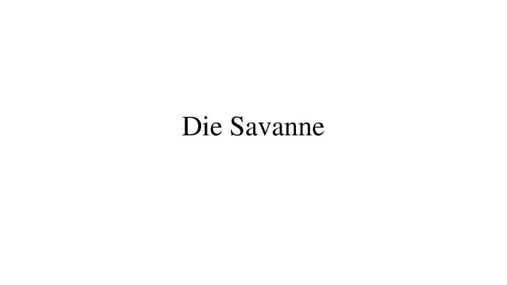 Know Die Savanne thumbnail