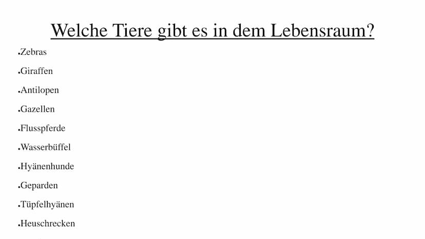 Die Savanne Ich Stelle euch heute die Savanne vor in sechs Stichpunkten:
Gliederung
.Wo liegt die Savanne?
.Savannetypen
.Das Klima
.Die Veg