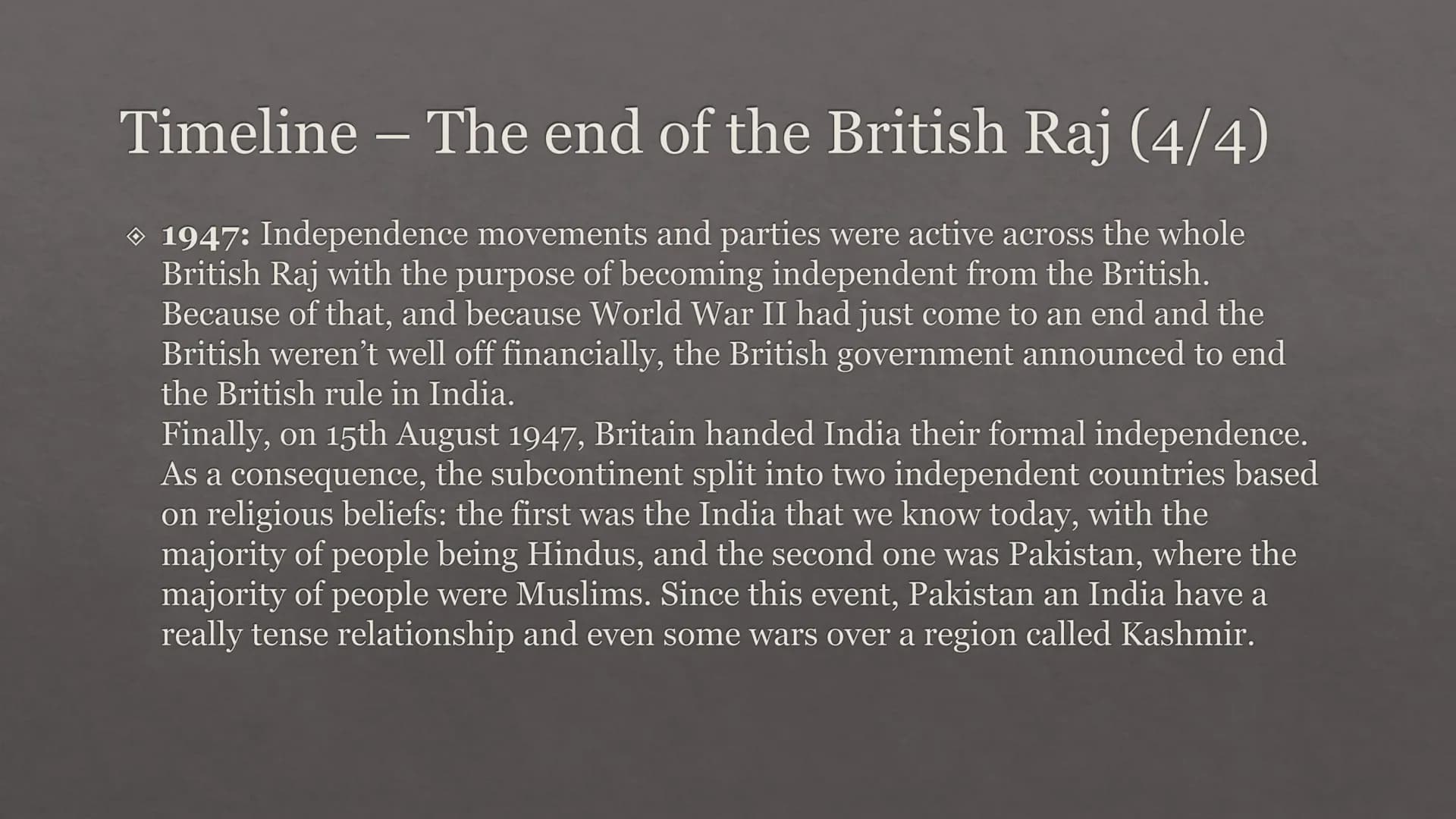 53
India
a former British colony Vocabulary
English
rule
merchant
imperialism
spices
Navy
(to) suppress
famine
to be oppose to
German
hier i