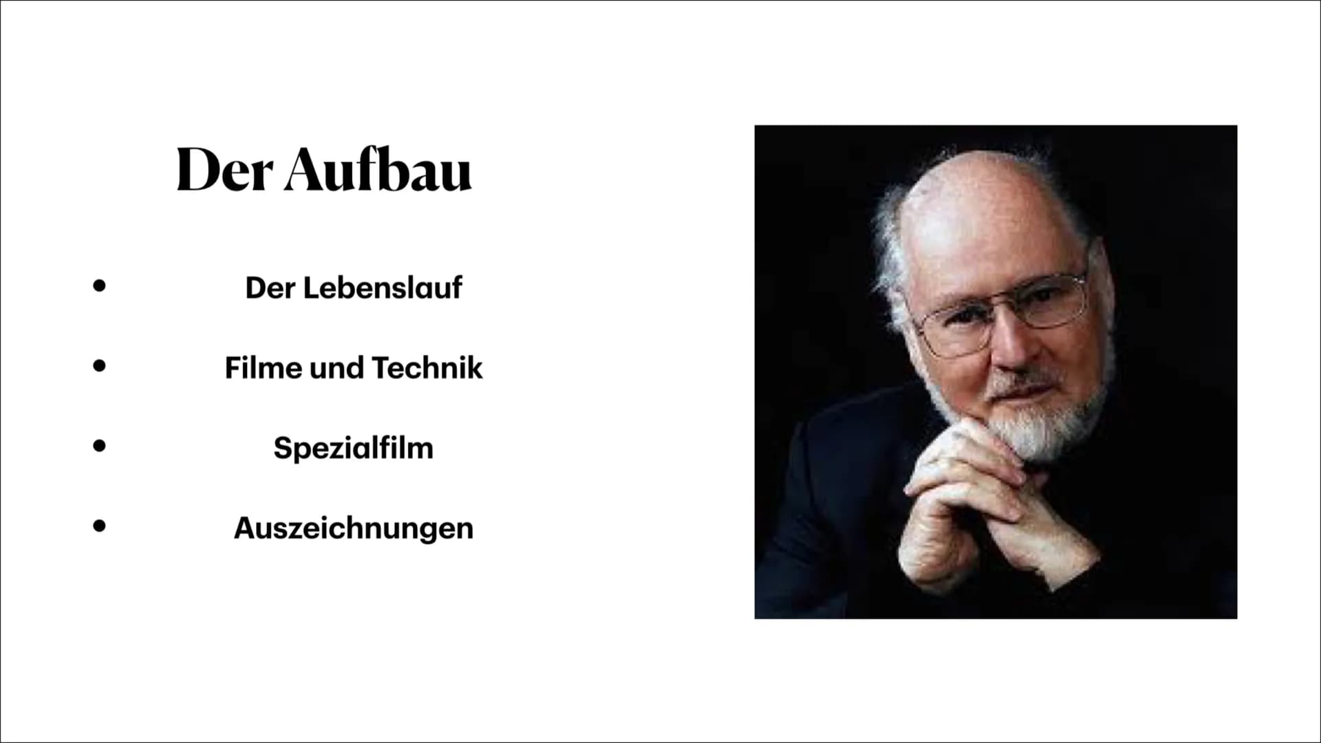 Zauszeichnungen
John Williams ist der erfolgreichste Filmkomponist aller Zeite
Dazu wurde niemand nach Walt Disney so oft für einen Osca
nom