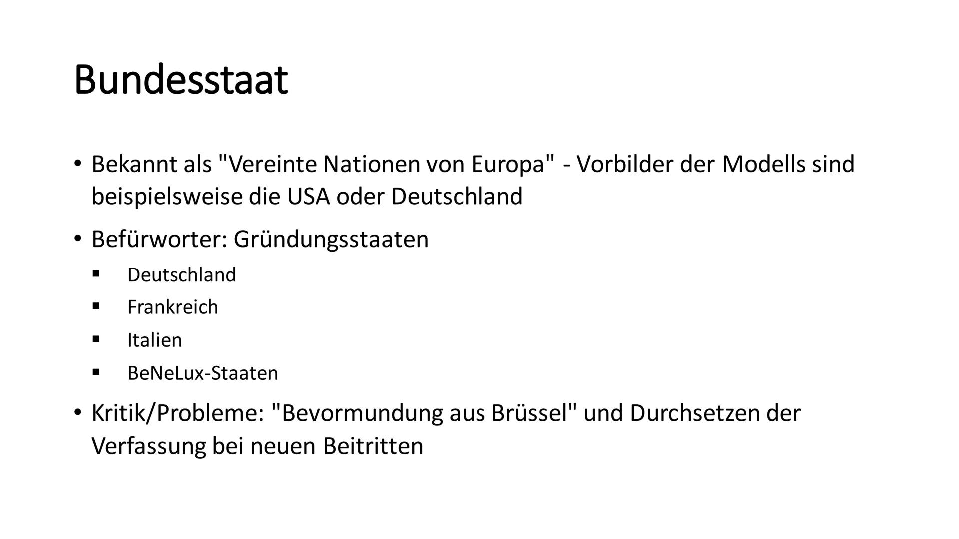 Integrationsmodelle der Europäischen Union
Die Präsentation ,,Integrationsmodelle der Europäischen Union" soll die grundlegende
Problematik 