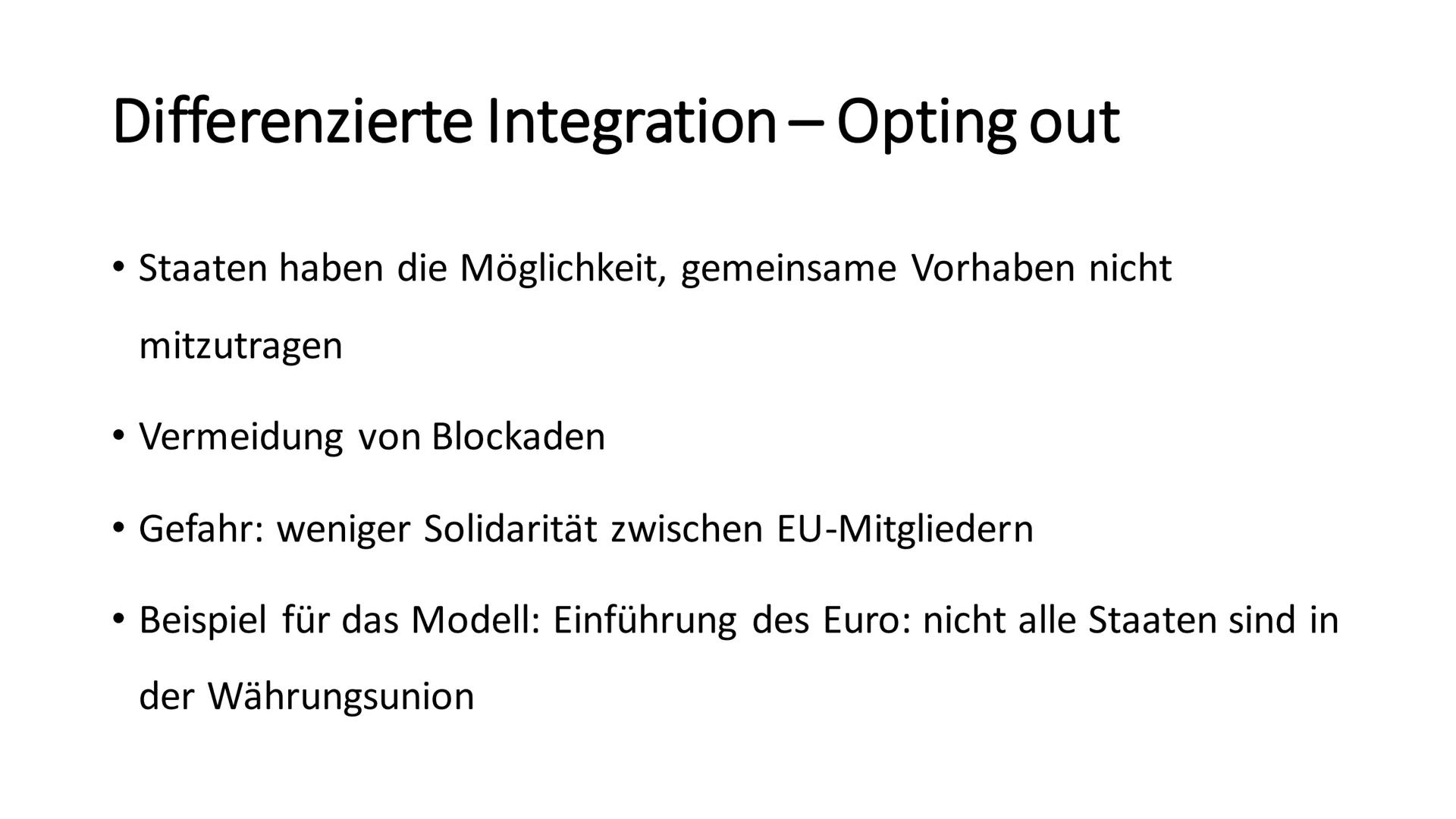 Integrationsmodelle der Europäischen Union
Die Präsentation ,,Integrationsmodelle der Europäischen Union" soll die grundlegende
Problematik 