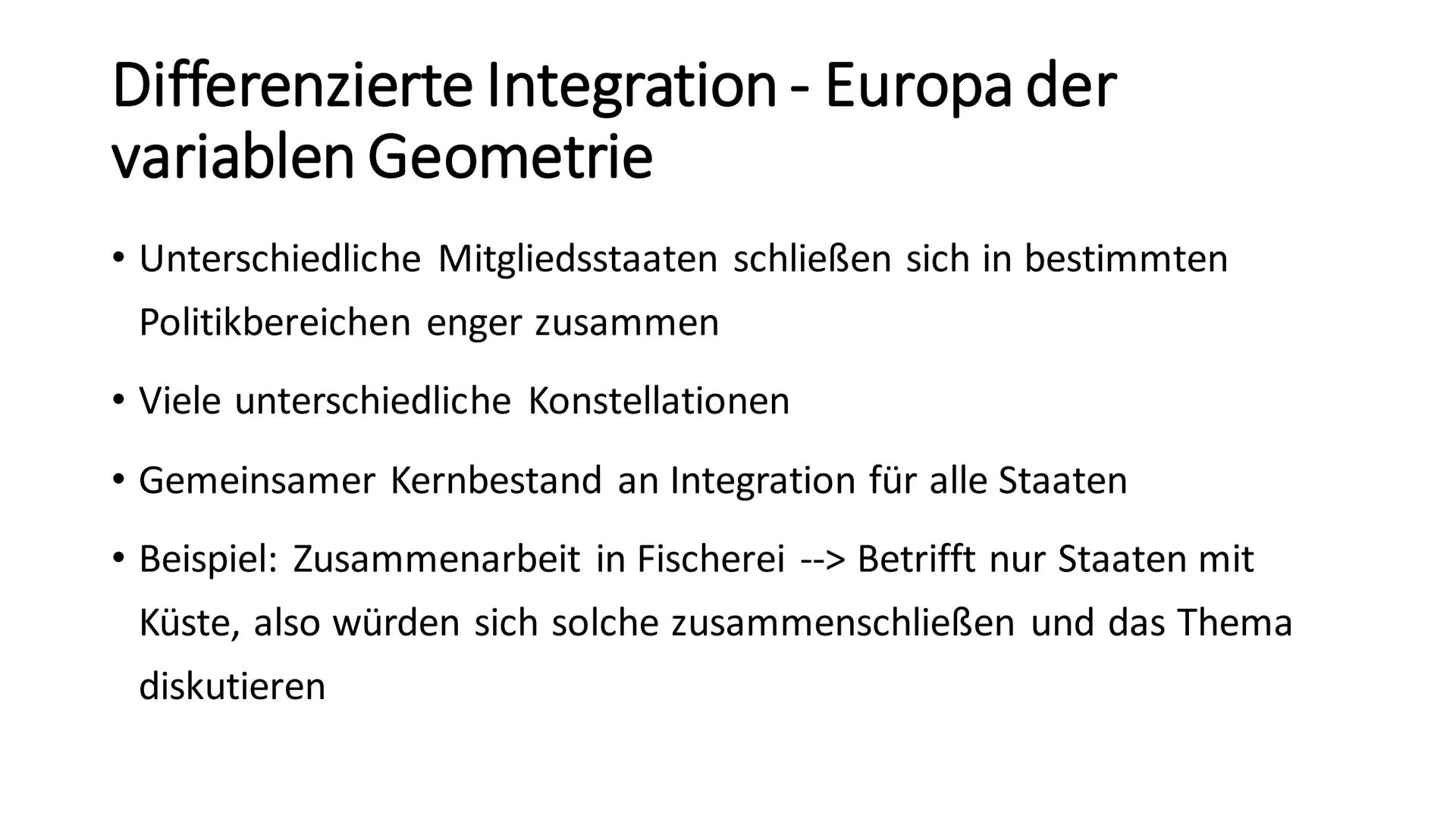 Integrationsmodelle der Europäischen Union
Die Präsentation ,,Integrationsmodelle der Europäischen Union" soll die grundlegende
Problematik 