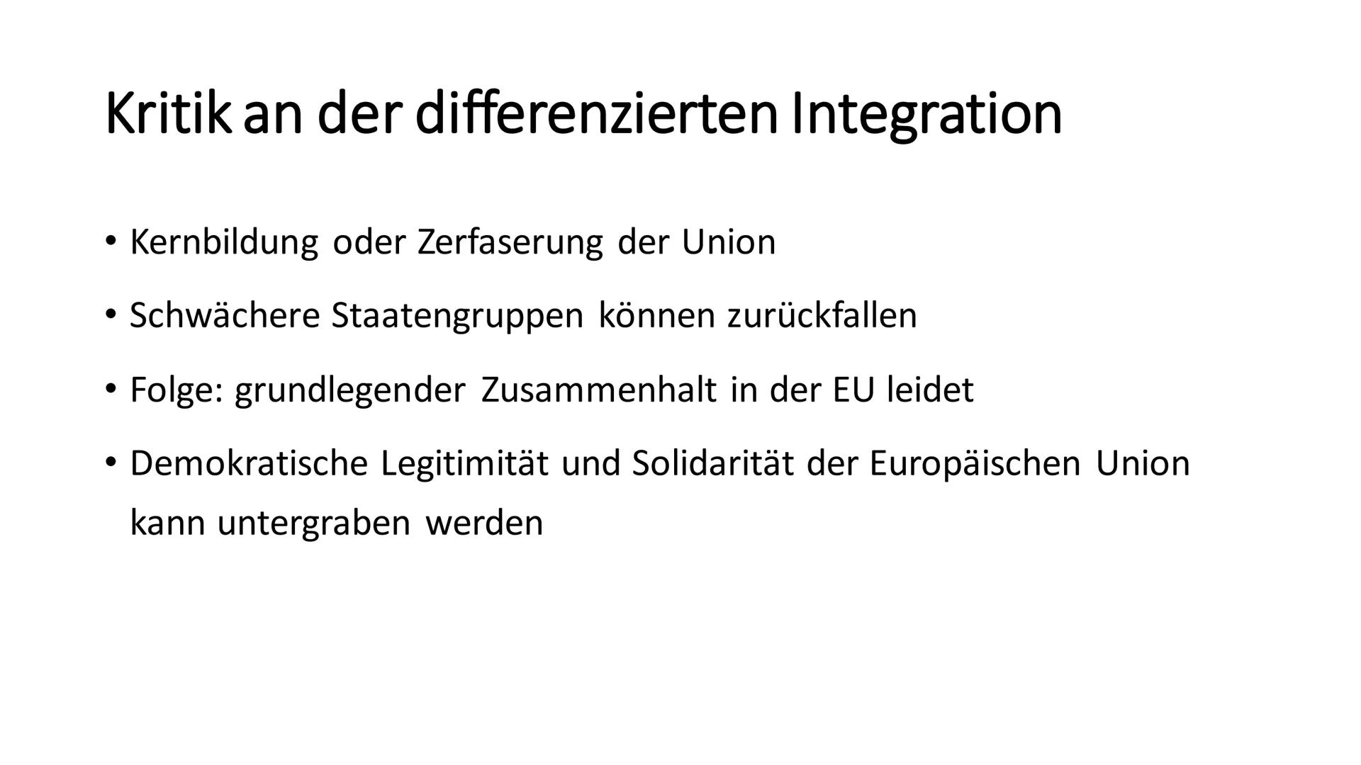 Integrationsmodelle der Europäischen Union
Die Präsentation ,,Integrationsmodelle der Europäischen Union" soll die grundlegende
Problematik 