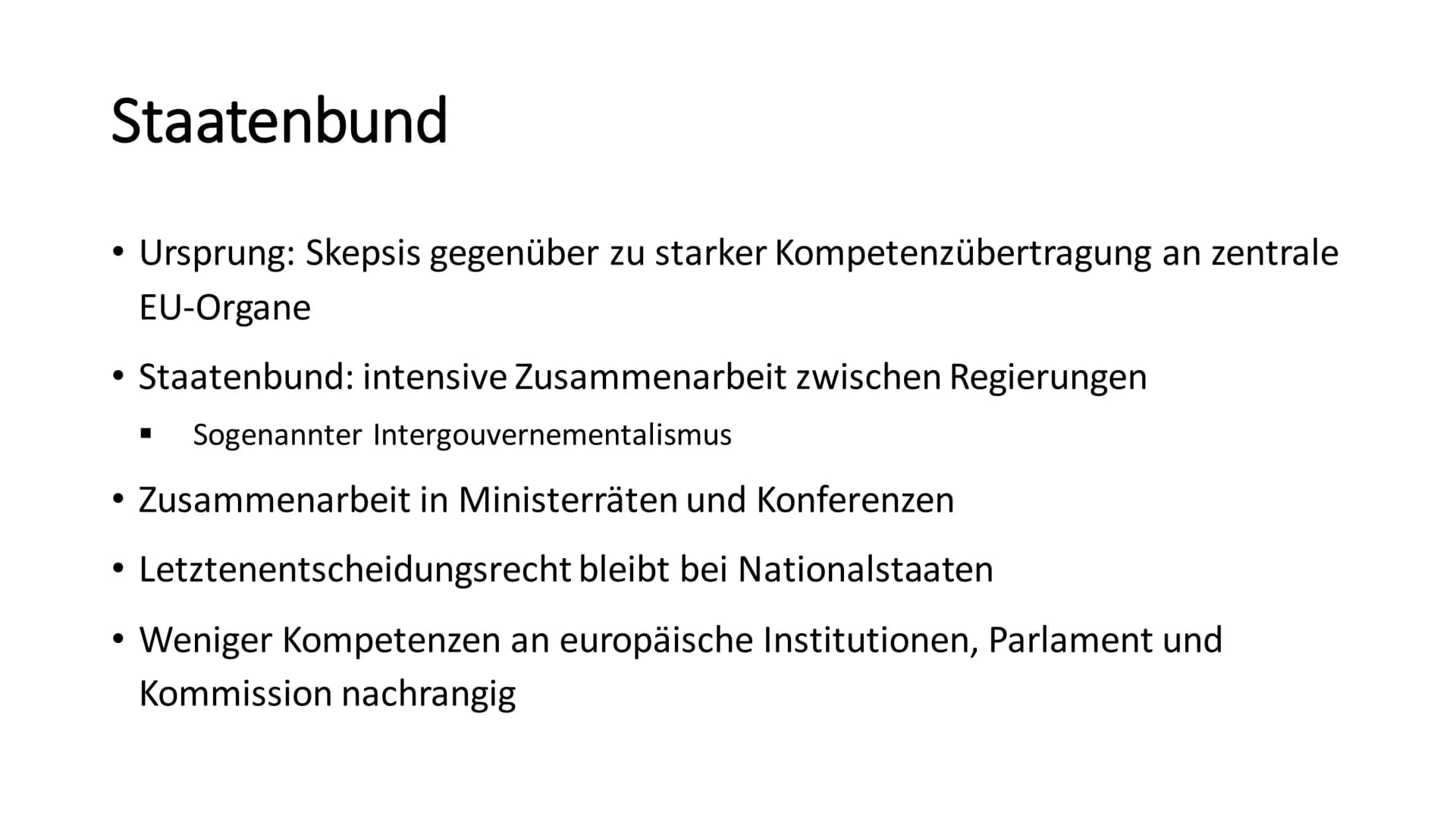 Modelle der europäischen Integration: Von SoWi zu Supermacht Europa