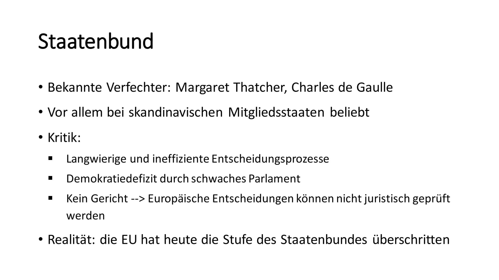 Modelle der europäischen Integration: Von SoWi zu Supermacht Europa