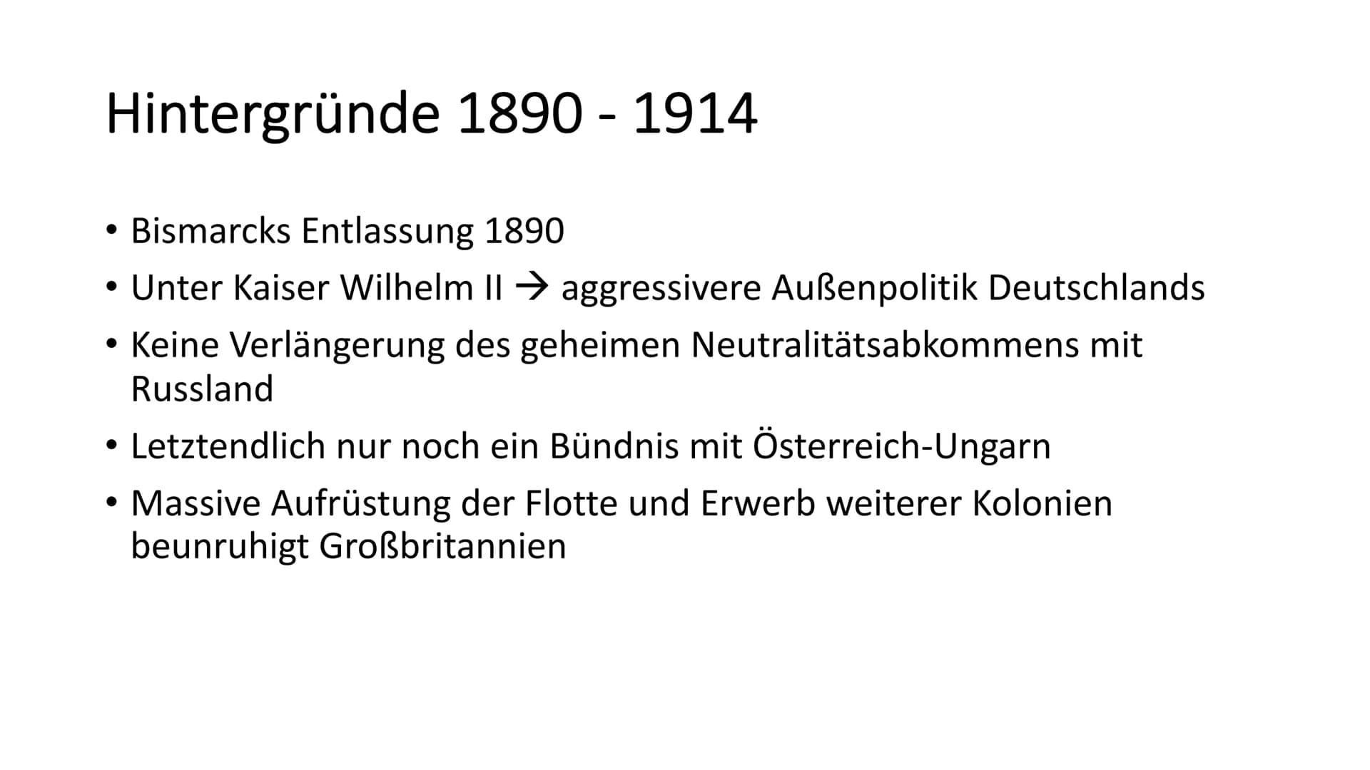 Der 1. Weltkrieg
1914-1918 Gliederung
Zahlen und Fakten
Hintergründe und Auslöser
• Die Kriegsparteien
• Verlauf des Krieges
Krieg im Westen