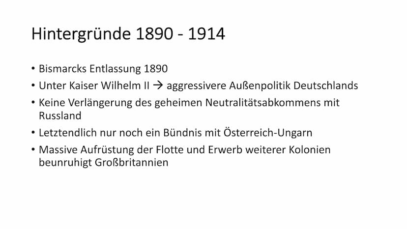 Der 1. Weltkrieg
1914-1918 Gliederung
Zahlen und Fakten
Hintergründe und Auslöser
• Die Kriegsparteien
• Verlauf des Krieges
Krieg im Westen