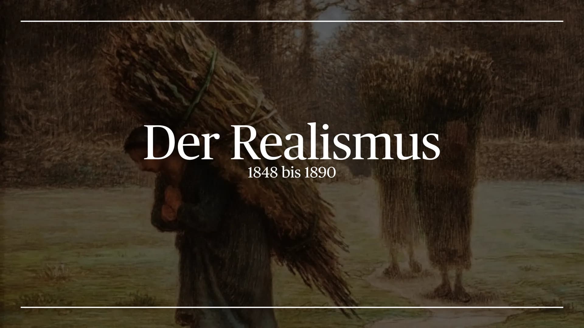 645
Der Realismus
1848 bis 1890 ,,Er ist die Widerspiegelung alles wirklichen Lebens, aller
wahren Kräfte und Interessen im Elemente der Kun