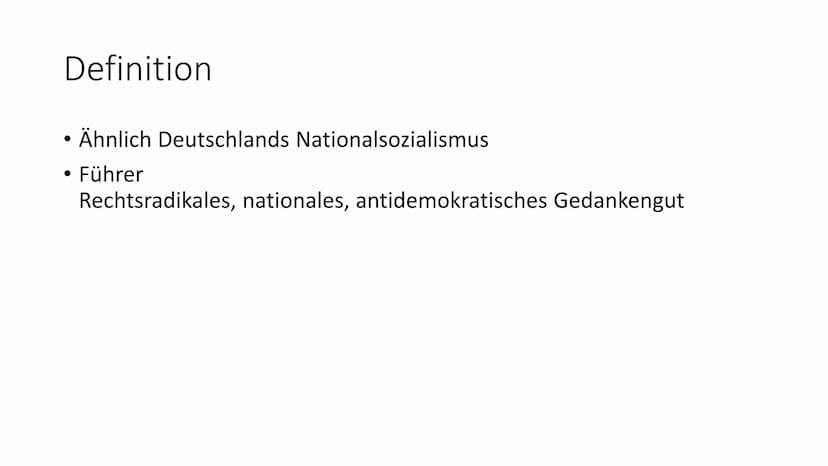 Faschismus in Italien
Florian Britsch Florian Britsch
Deutsch Basiskurs
Faschismus in Italien
Definition
Führerprinzip, Verbreitung von rech