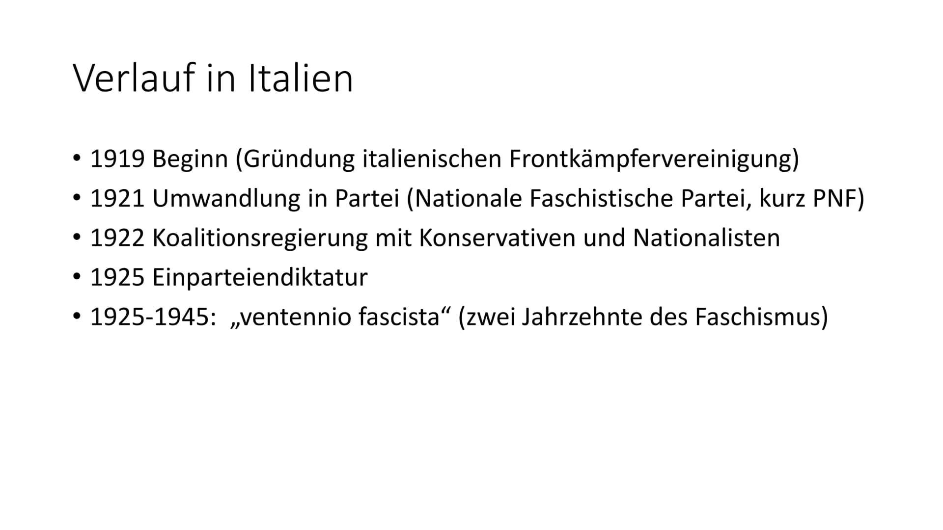 Faschismus in Italien
Florian Britsch Florian Britsch
Deutsch Basiskurs
Faschismus in Italien
Definition
Führerprinzip, Verbreitung von rech