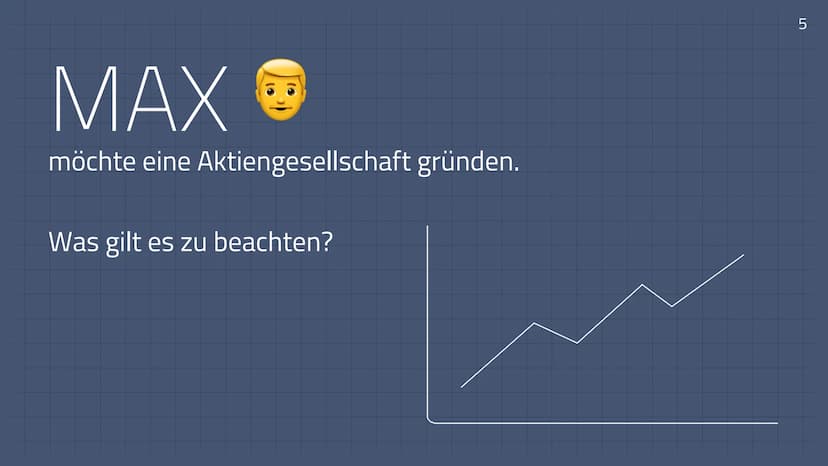 Aktiengesellschaft
1 Allgemeines & Überblick
●
●
2 Gründung einer AG
1. Vorgründergesellschaft (Festellung der Satzung gem. § 23 AktG
2. Vor