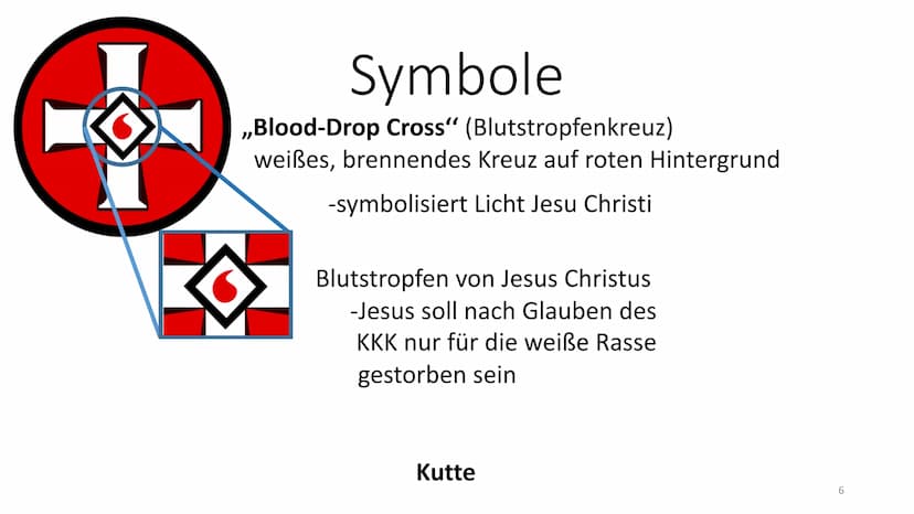 Namensherkunft: griech.: kyklos-Kreis und kelt.:klan=Familie
Allgemeines
●
Der Ku-Klux-Klan - Ein rassistischer Geheimbund
Handout
●
●
rassi