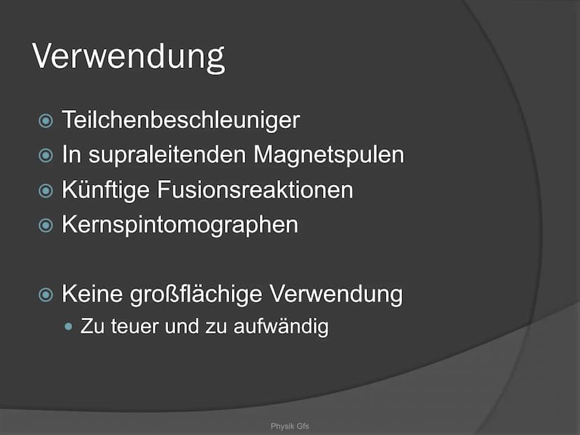 Physik-GFS
SUPRALEITER
Sind Supraleiter die optimale Lösung
für alle Energieprobleme? Gliederung
Was sind Supraleiter
Heike Kamerlingh Onnes