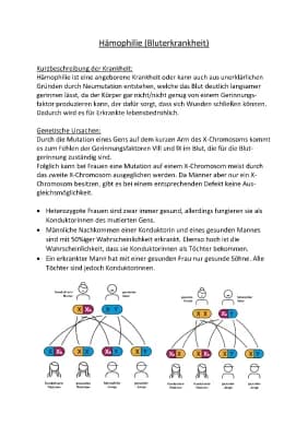 Know Referat über Hämophilie/Bluter Krankheit thumbnail