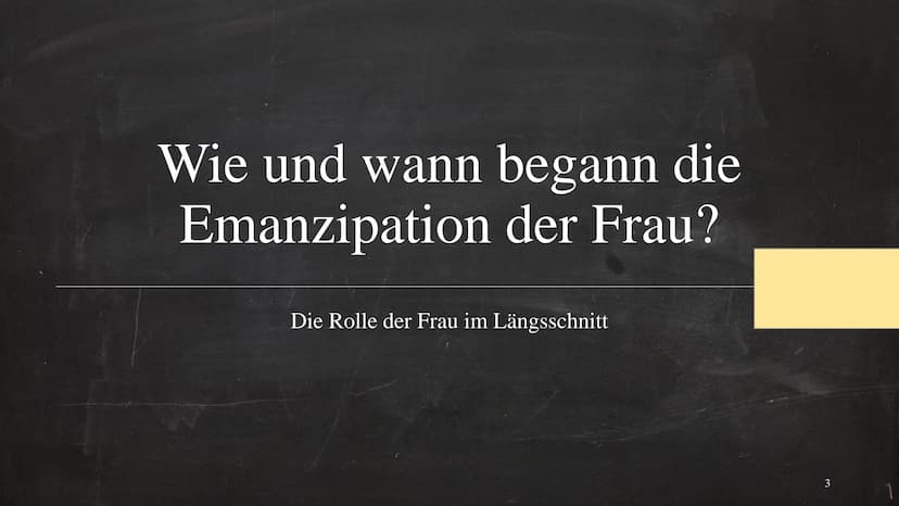 GFS-Geschichte
Antike
Kleopatra
- Mann
Wie und Wann begann die Emanzipation der Frau?
Die Rolle der Frau im Längsschnitt
Mittelalter
Jeanne 