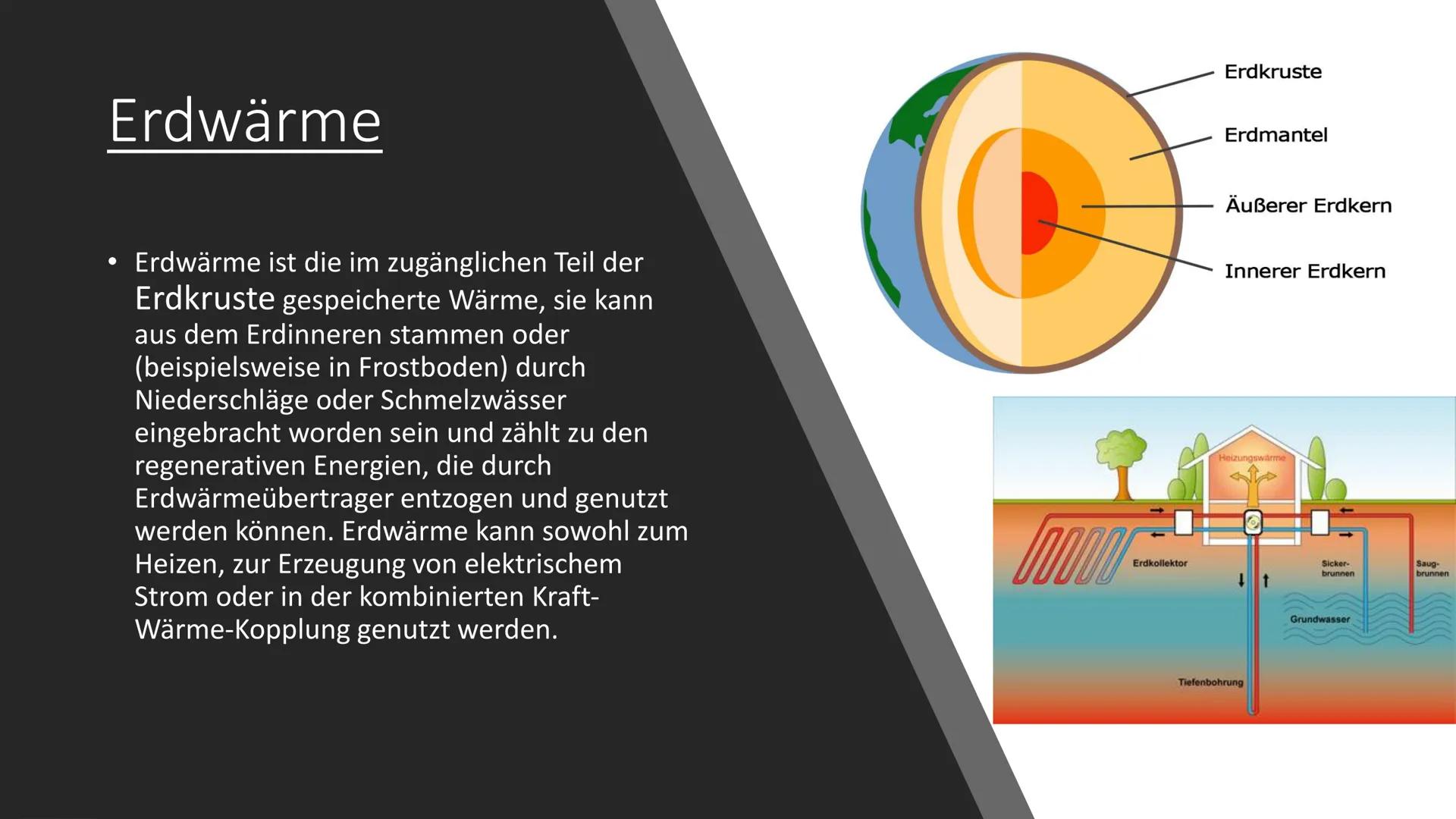 # Erneuerbare
# Energien

Von Nico und Mike # Gliederung

• Was sind Erneuerbare Energien?
• Welche arten gibt es?
-Bioenergie
-Erdwärme
-Wa