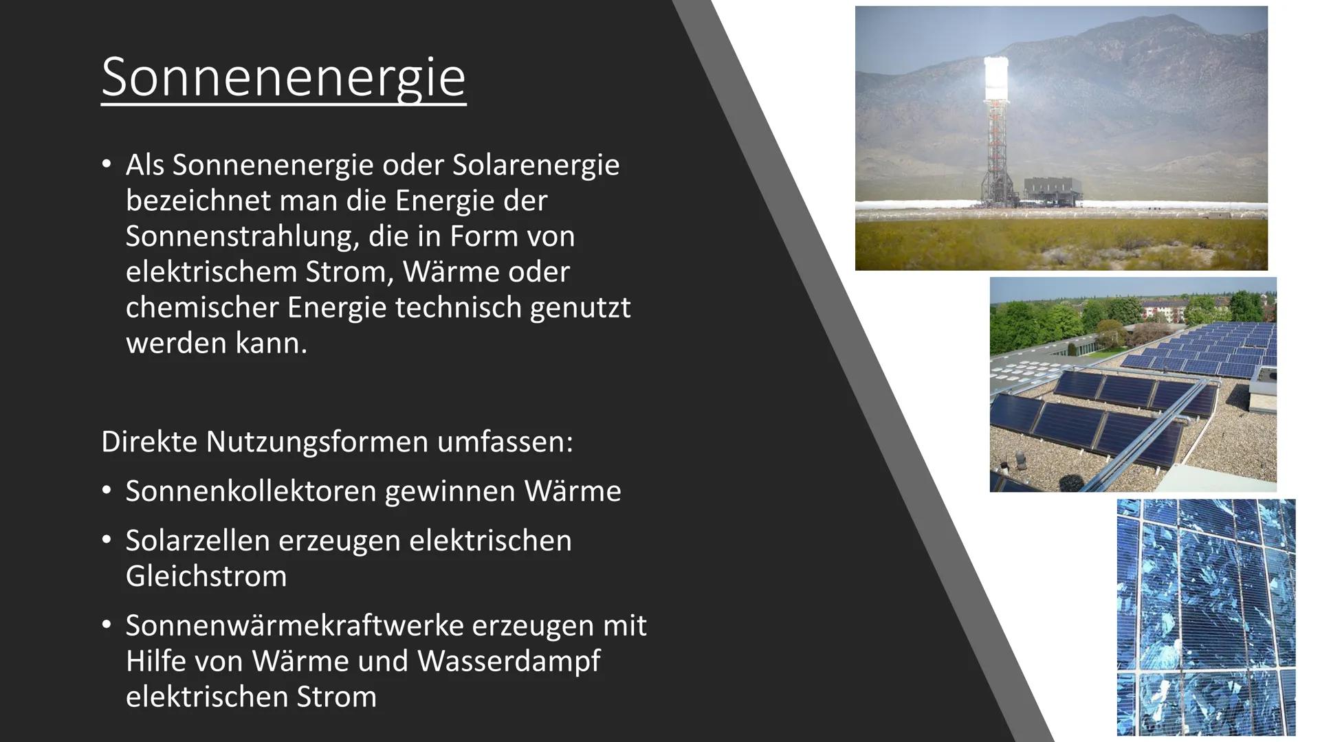 # Erneuerbare
# Energien

Von Nico und Mike # Gliederung

• Was sind Erneuerbare Energien?
• Welche arten gibt es?
-Bioenergie
-Erdwärme
-Wa