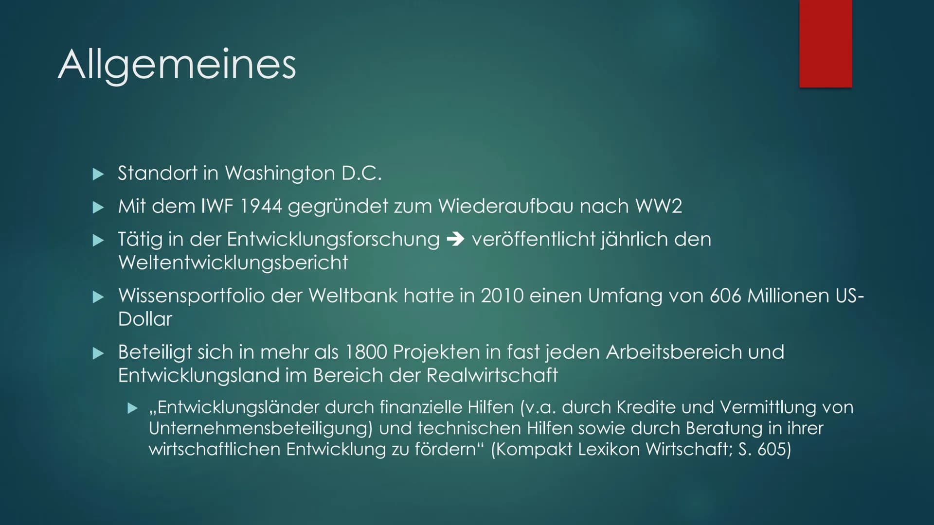 THE WORLD BANK
IBRDIDA | WORLD BANK GROUP
Weltbank(-Gruppe) Mitglieder
3,86 Vereinigtes Königreich
2,99 Indien
3,86 Frankreich
2,85 Russland