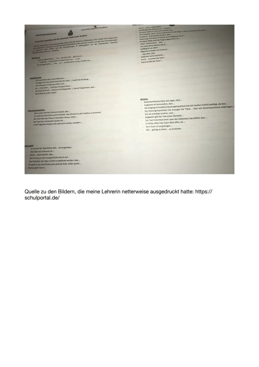 GEDICHTE ANALYSIEREN
Aufbau:
✓ Einleitung:
-umfasst TATTE / guter Einleitungssatz: Das vorliegende Gedicht namens „XY", das von
XY im Jahre 
