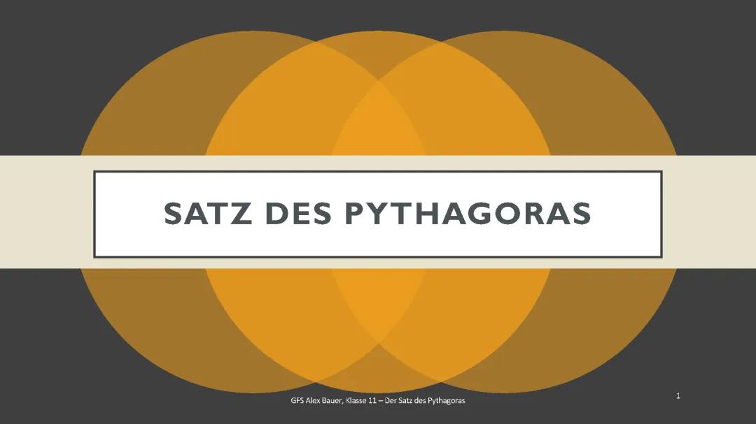 Satz des Pythagoras: Beweise, Aufgaben und GFS für Mathe Klasse 9