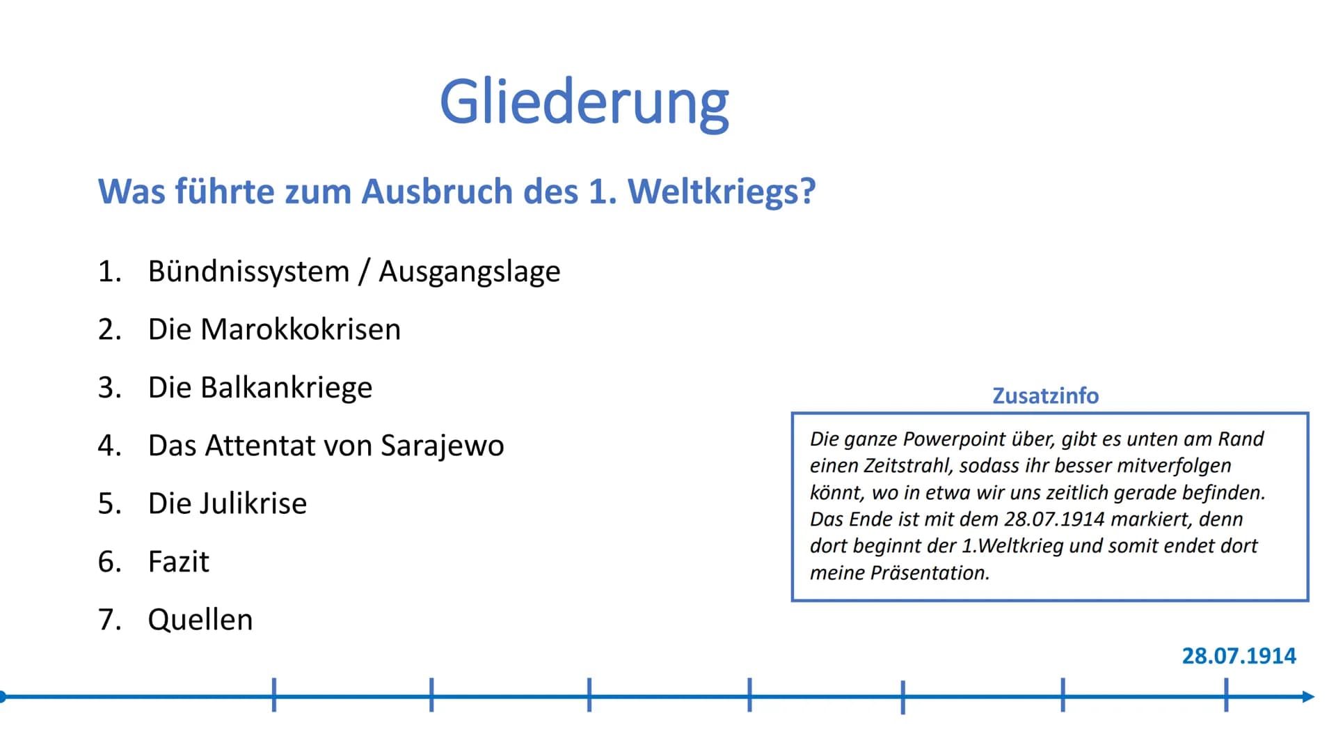 
<p>Der Ausbruch des 1. Weltkriegs hatte verschiedene Ursachen, die im Folgenden etwas genauer beleuchtet werden sollen. </p>
<h2 id="bndnis