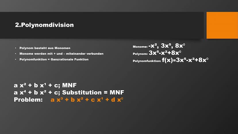 f(x)=x³ + 4x² - x − 4 Polynomdivision
Mathematik GFS
Simon Schreiber Gliederung
1. Wiederholung
-Was sind Nullstellen ?
-Wofür bestimmt man 
