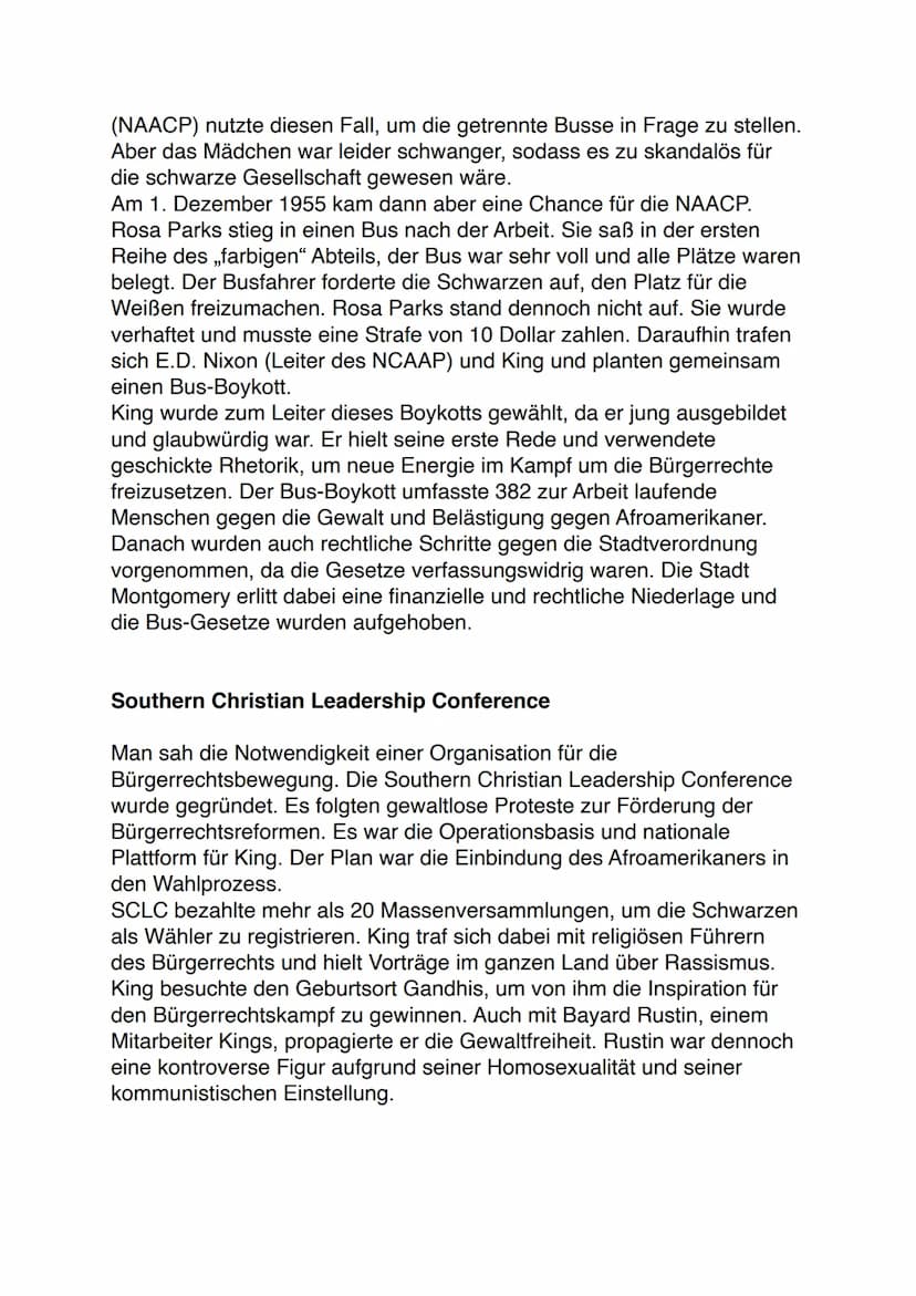 Martin Luther King Jr.
1) Wer war Martin Luther King Jr.?
Martin Luther King Jr. war der Anführer der Bürgerrechtsbewegung in
Amerika. Er wa