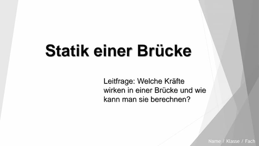 IV
VIGILI DEL FUOCO
Bildquelle: www.fr.de Statik einer Brücke
Leitfrage: Welche Kräfte
wirken in einer Brücke und wie
kann man sie berechnen