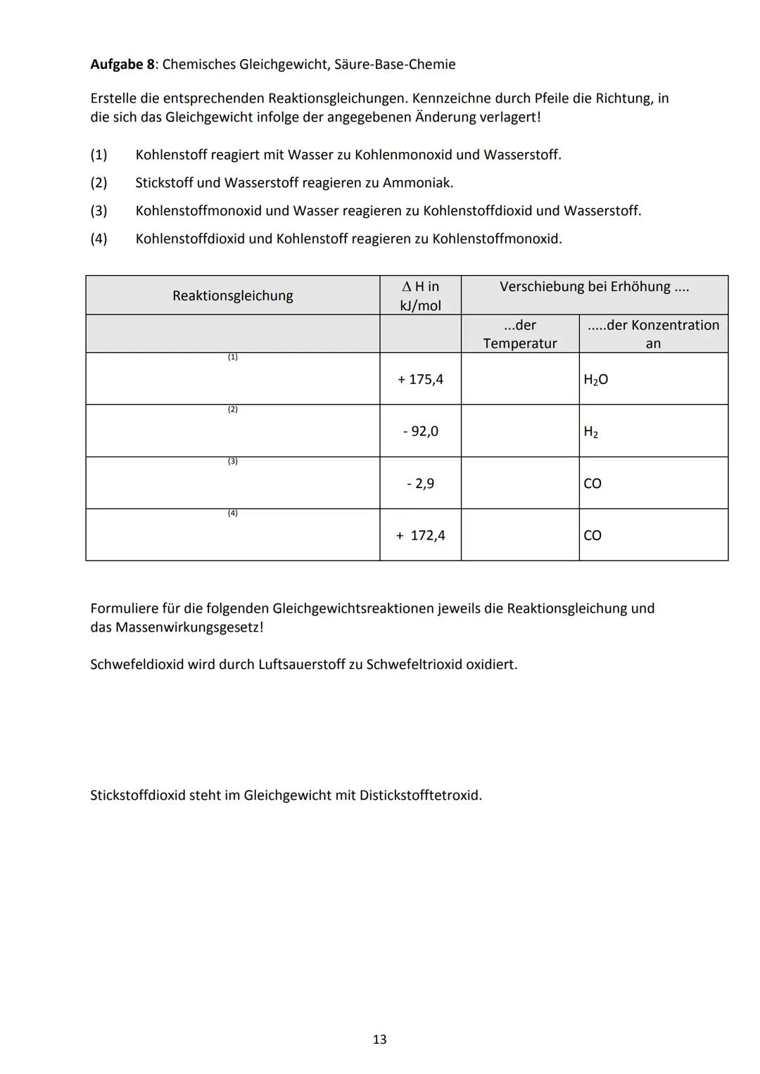 Aufgabe 1: Das Periodensystem der Elemente
Fülle die nachstehende Abbildung aus:
Diese Angaben findest du bei jedem
Element:
1←
H
Wiederholu