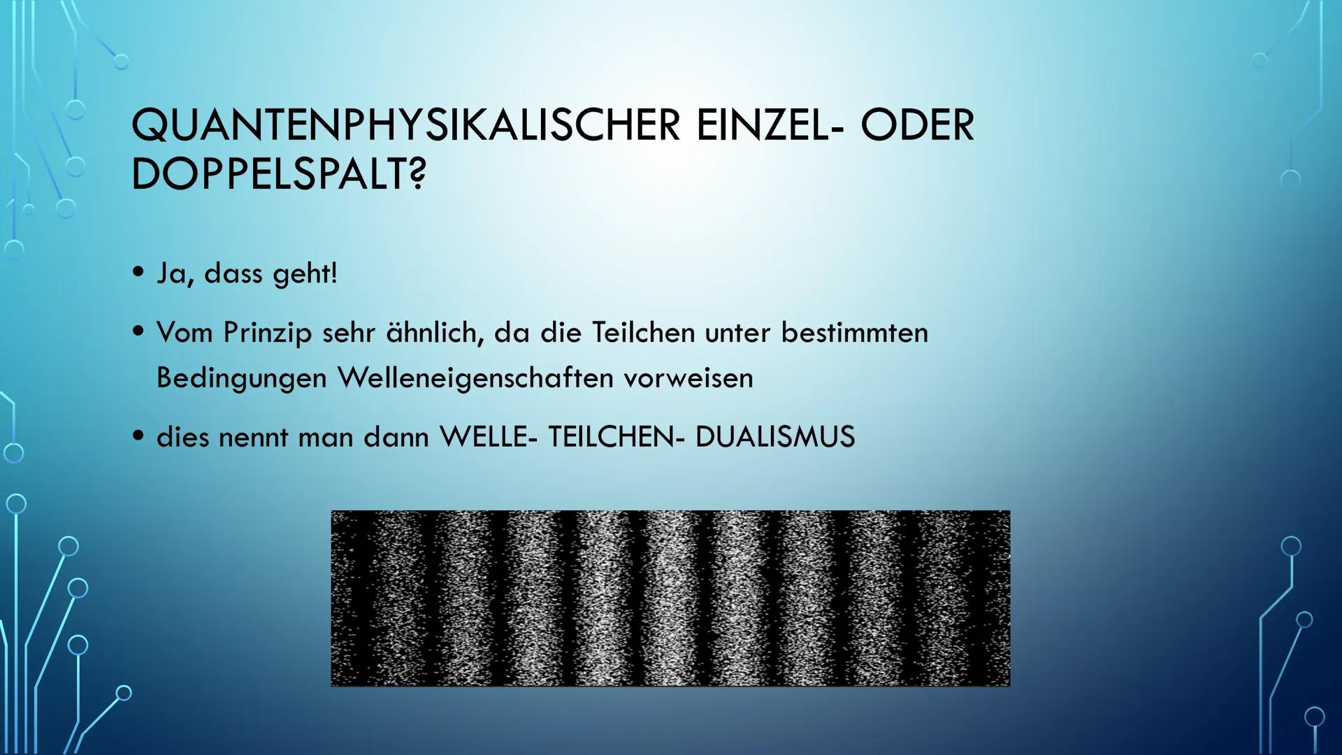 Vi
INTERFERENZ IM
DOPPELSPALT WAS IST
INTERFERENZ?
• = Überlagerung
• Die Interferenz, beschreibt die Änderung
der Amplitude Überlagerung vo