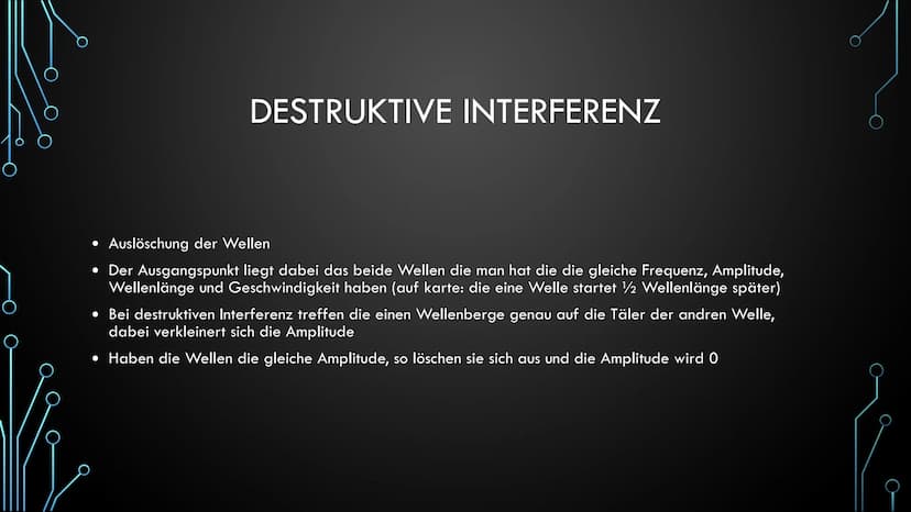 Vi
INTERFERENZ IM
DOPPELSPALT WAS IST
INTERFERENZ?
• = Überlagerung
• Die Interferenz, beschreibt die Änderung
der Amplitude Überlagerung vo