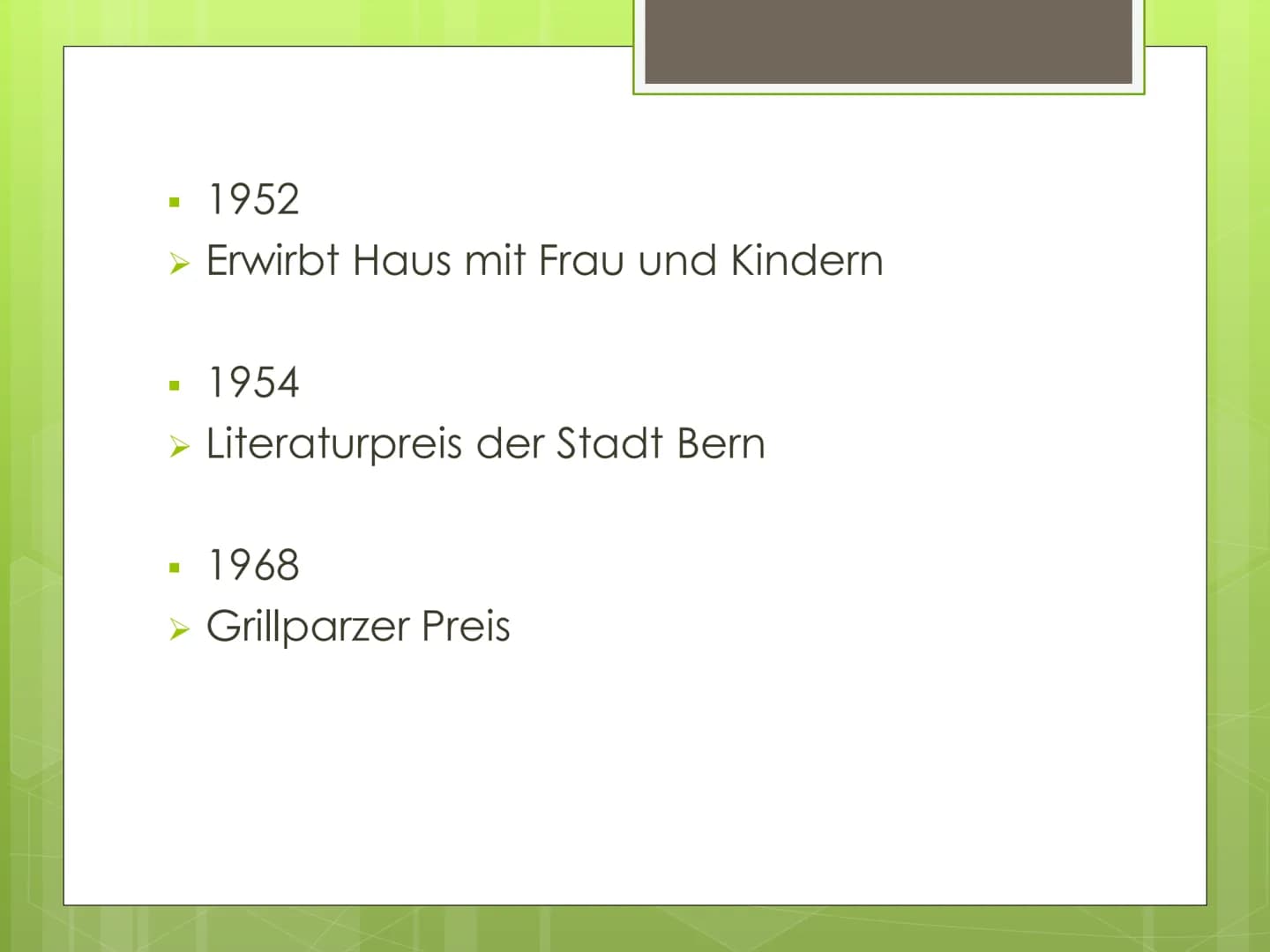 Friedrich
Dürrenmatt Gliederung
1. Leitfrage
2. Biografie
3. Seine Werke
4. Dürrenmatts Stil und Einstellung
5. 2 Werke von ihm
5.1 Die Phys