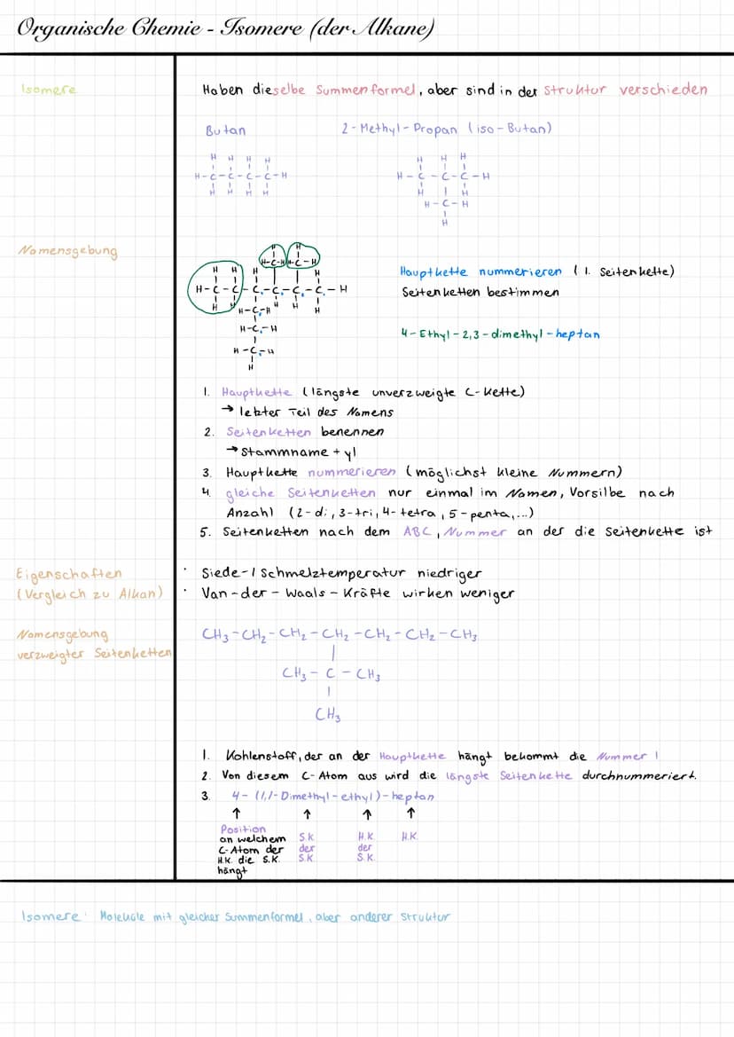 Einstiegsbeispiele
• 4- Ethyl-3,4-dimethylheptan
----
- - - - - - - -
--
|
|
Nomenklatur nach 10:
Undecan
Dodecan
Indecan
Tetradecan
Pentade