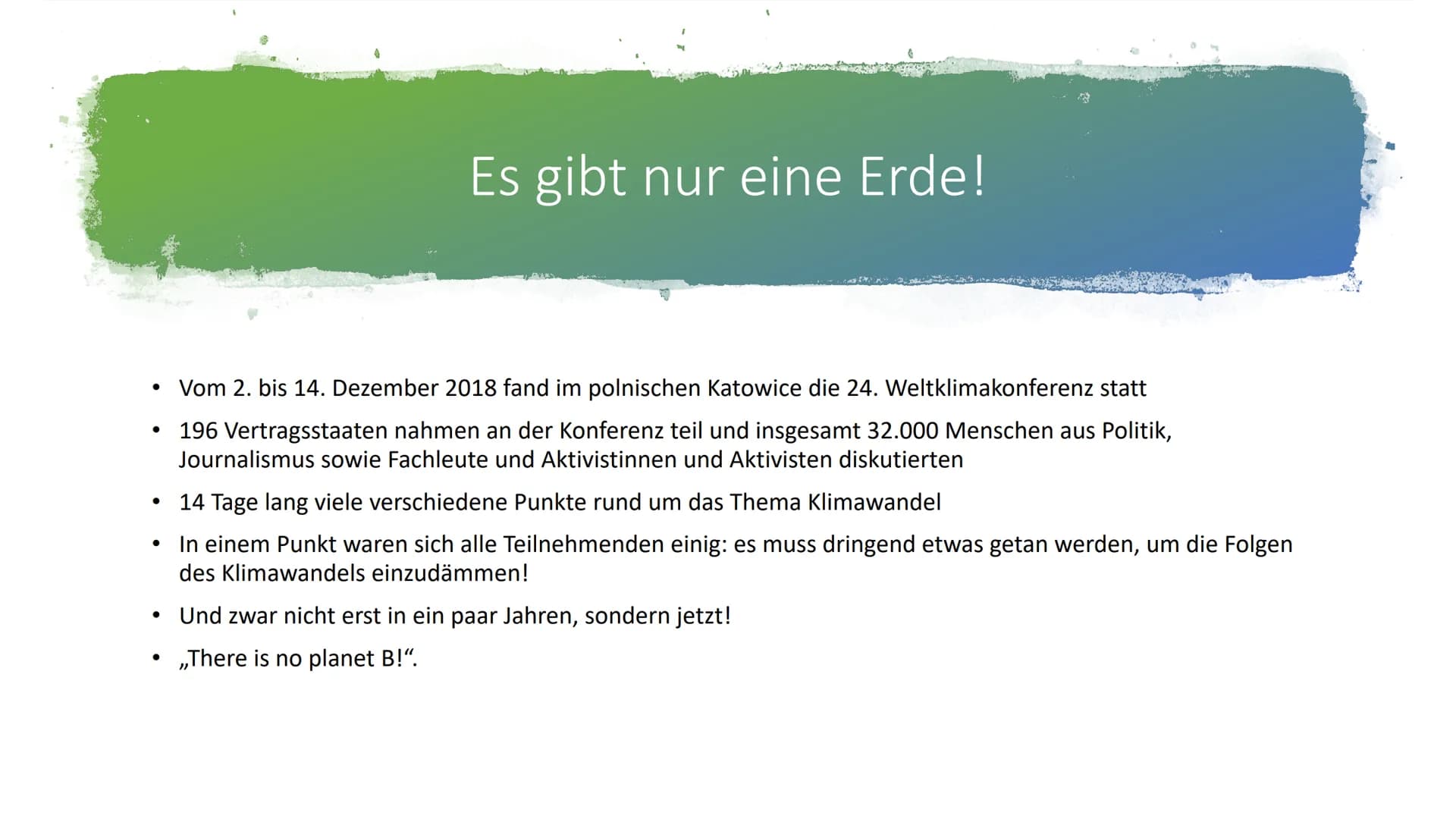 Klimawandel 1 Allgemeines
Kaum ein Thema wird in den Medien in den letzten Jahren so häufig
aufgegriffen wie der Klimawandel.
Erschreckende 