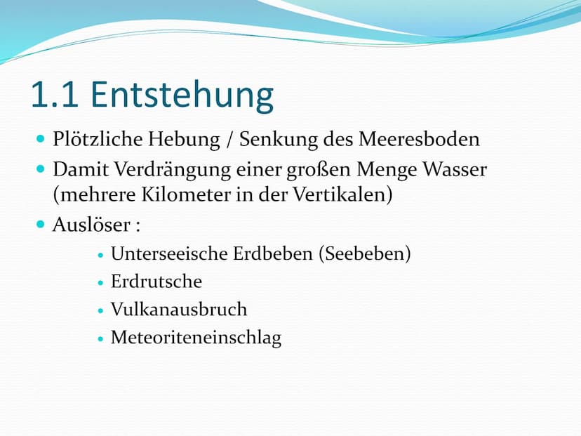 Quellenangabe GFS Tsunamis
Bücher:
Watts, Claire: Sehen, Staunen, Wissen: Naturkatastrophen, Tsunamis, Hurrikane, Erdbeben,
Vulkanausbrüche;